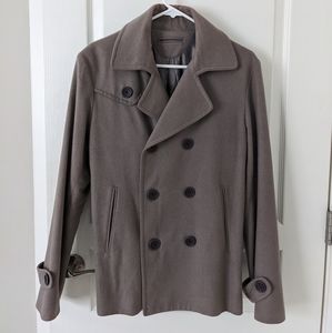 Lova Taupe Wool Pea Coat- size S